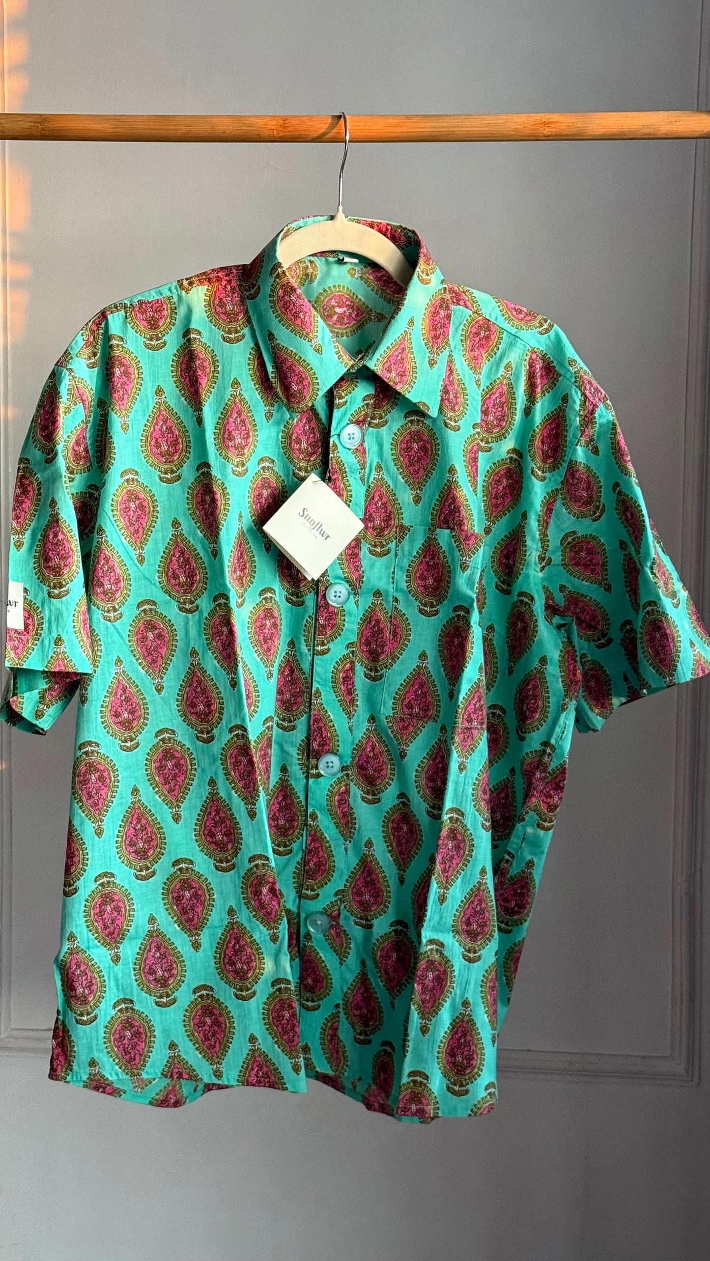 Green Kohinoor Oversized Shirt