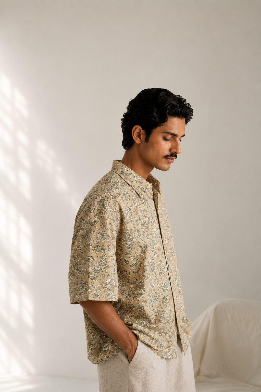 Dusty Floral Oversized Shirt
