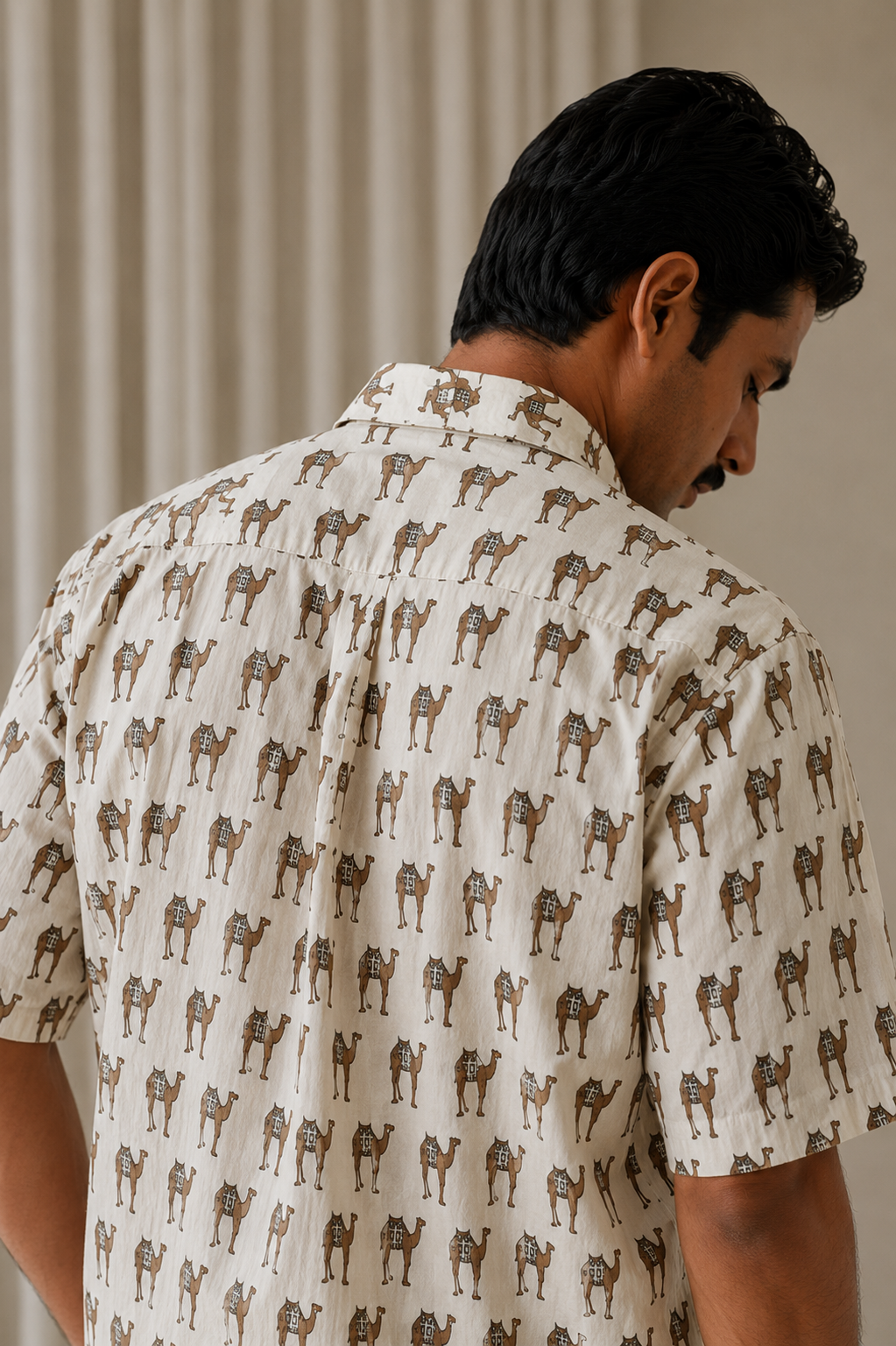 SunFlwr Signature Oversized Shirt Fit- Brown Oonth Shirt