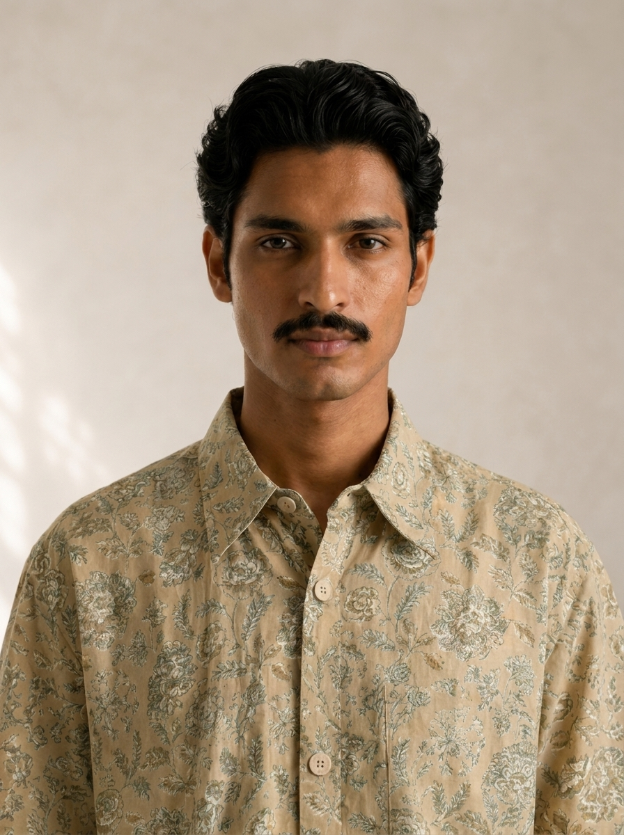 Dusty Floral Oversized Shirt